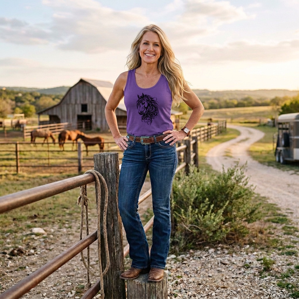 Wild Elegance Horse Tank – Free Spirit Collection