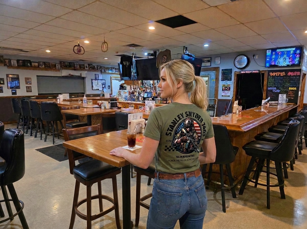 Stanley Snyder VFW 7465 — Valor Never Retires Full color T-Shirt