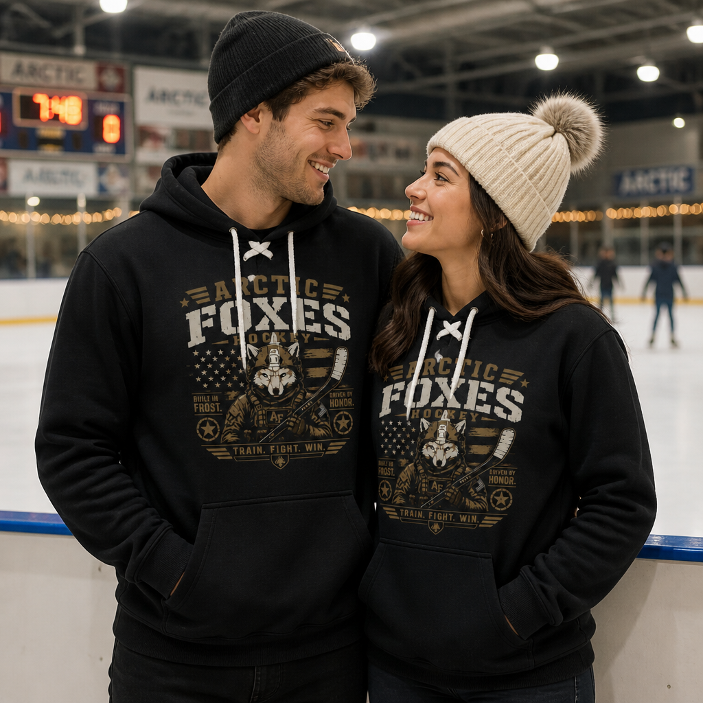 Arctic Foxes Hockey – Train. Fight. Win. Tactical Hoodie