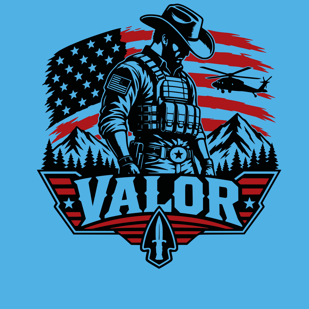 Valor Frontline Cowboy T‑shirt – American Warrior Collection